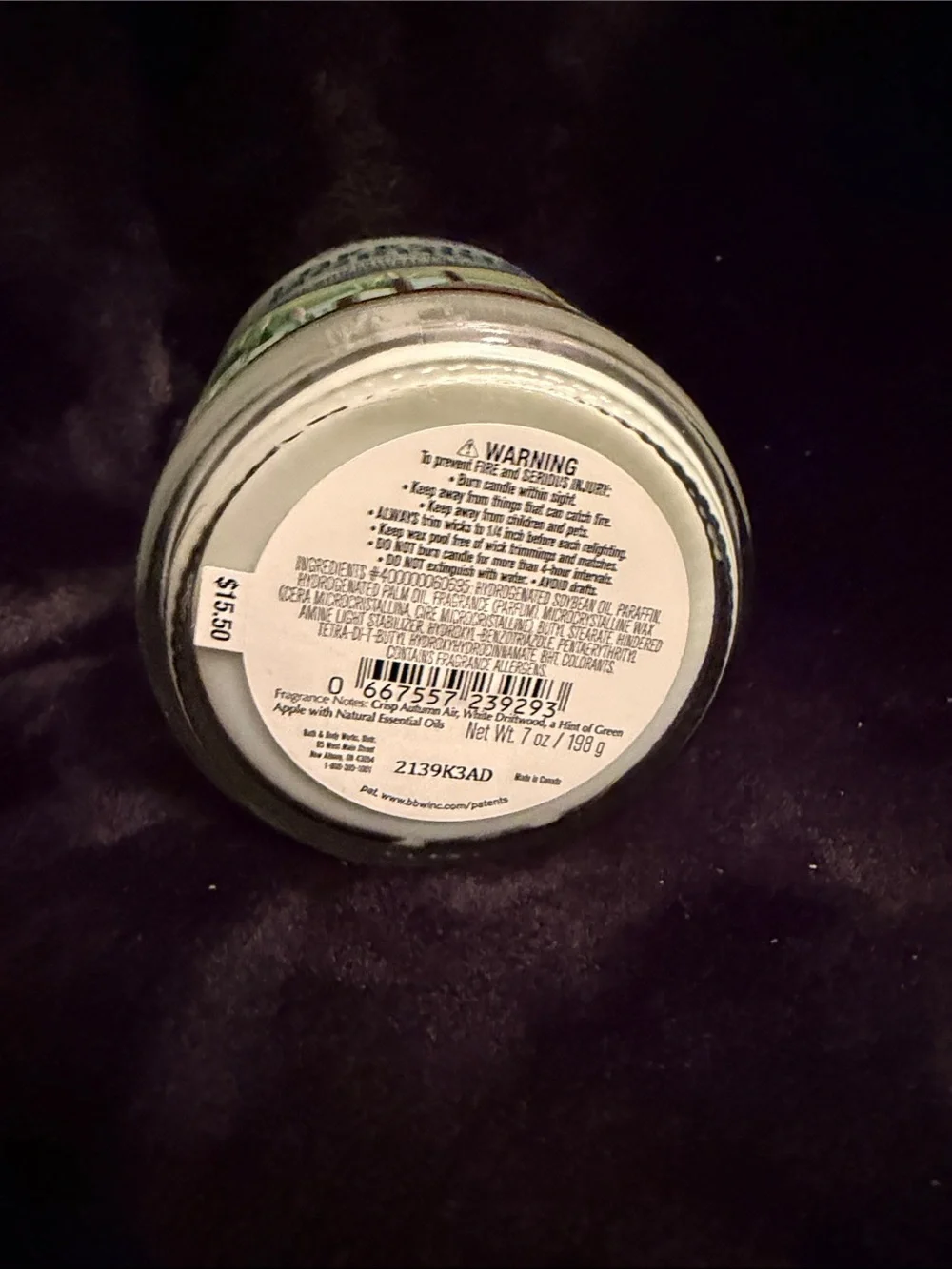 Bath & Body Works fresh scented
